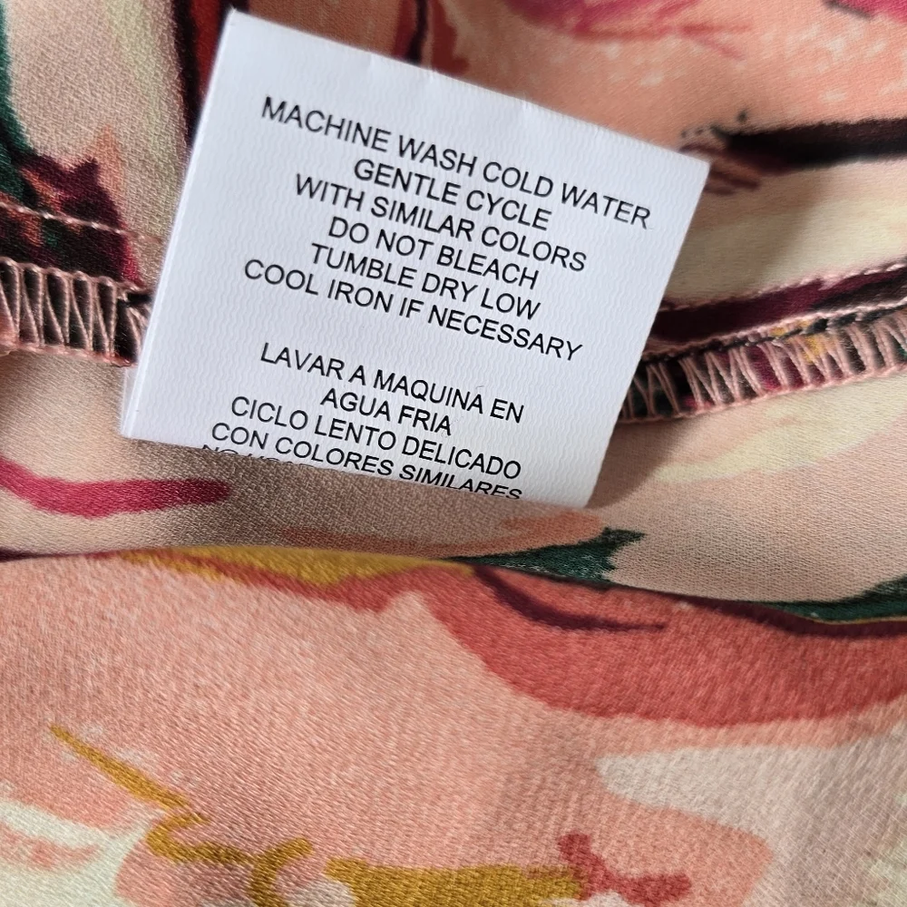 Fig&flower Anthropologie plus 3/4 Sleeve Floral Print Blouse Size 3X - Picture 8 of 9